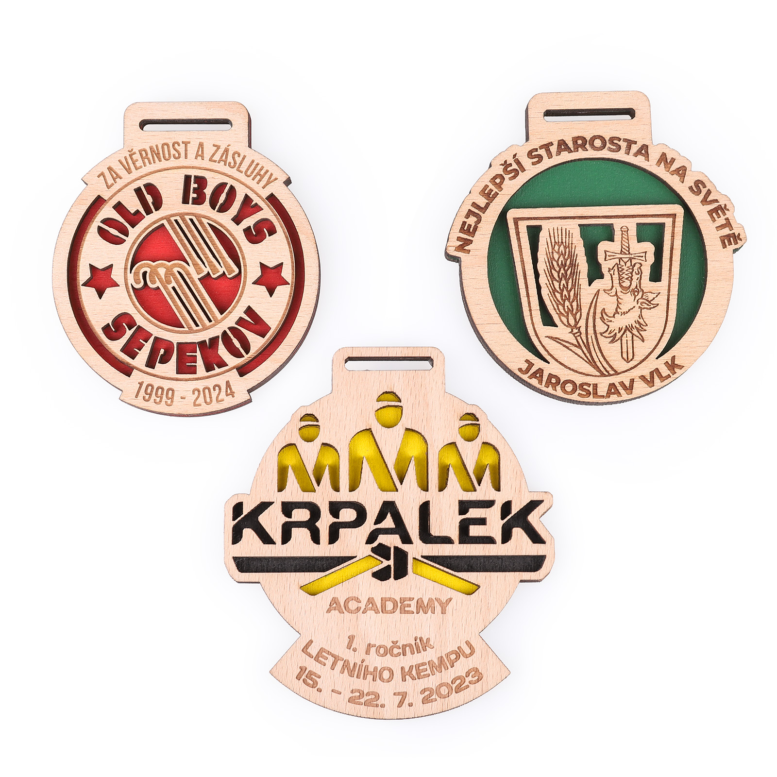 Dvouvrstevné medaile